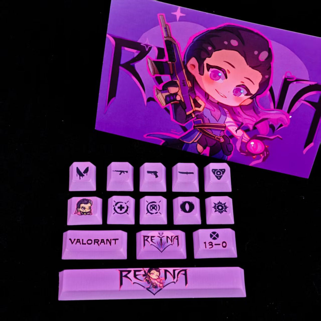 HKB New Style Keycaps for Valorant Rena keycaps 14keys