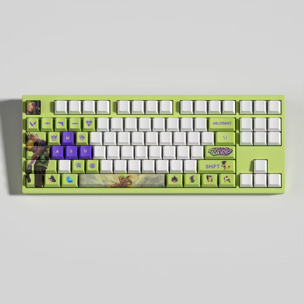 VaLorant Themed Keycaps GEKKO Agent Custom Keycap Keyboard Set 29 Keys
