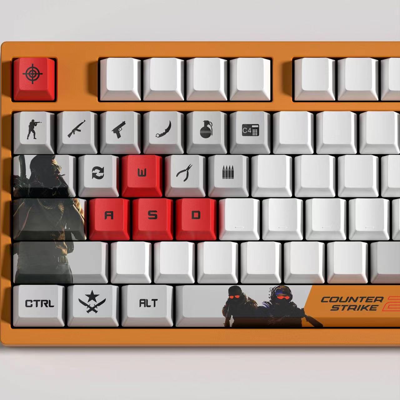 Counter-Strike Themed Keyboard Keycaps 14/29 keys CSGO CS2 Gaming Theme Keycap set OME height keycap