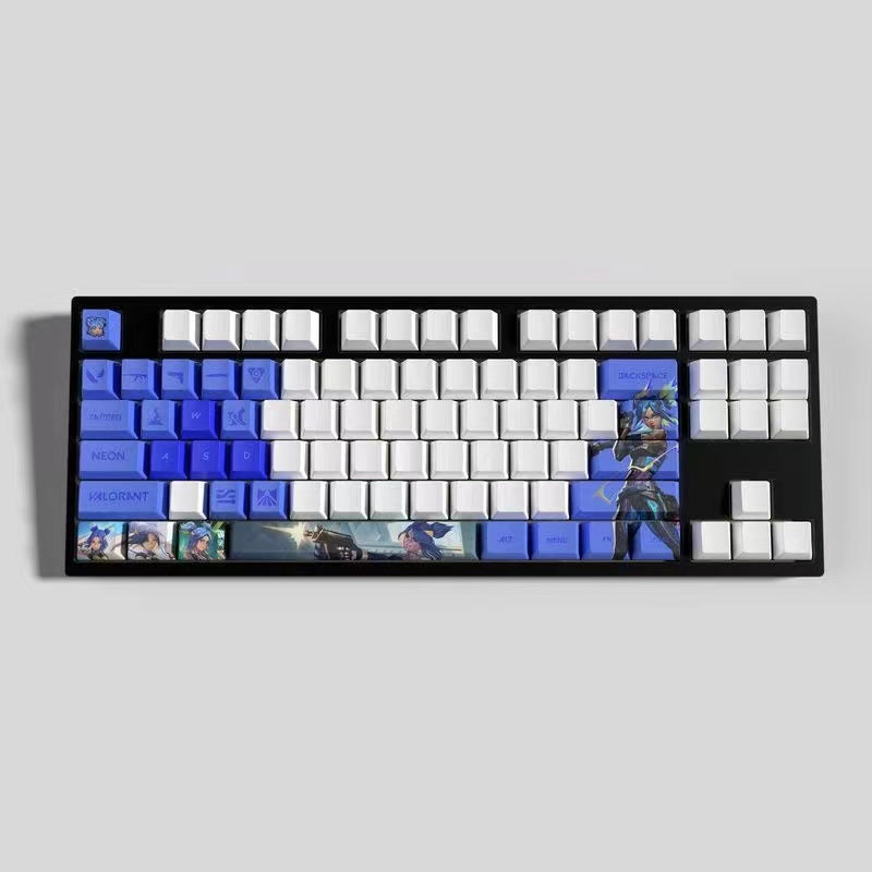 VaLorant Themed Keycaps NEON Agent Custom Keycap Keyboard Set 29 Keys