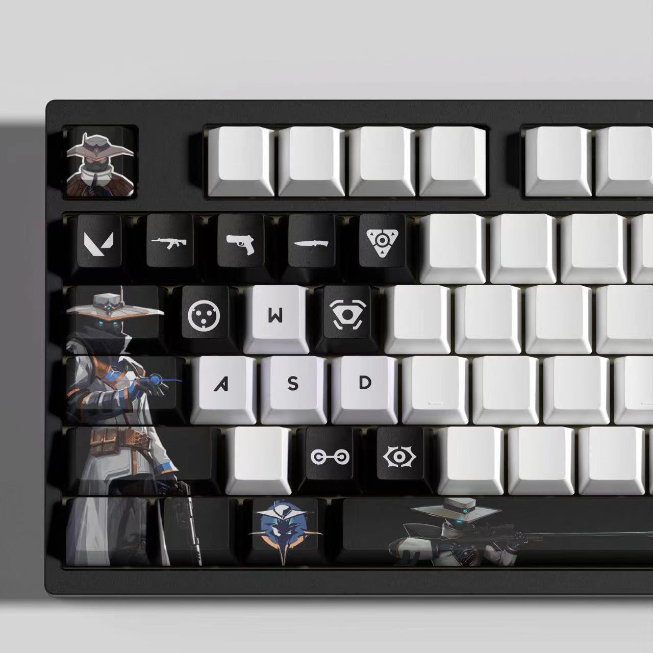 VaLorant Themed Keycaps CYPHER Agent Custom Keycap Keyboard Set 29 Keys