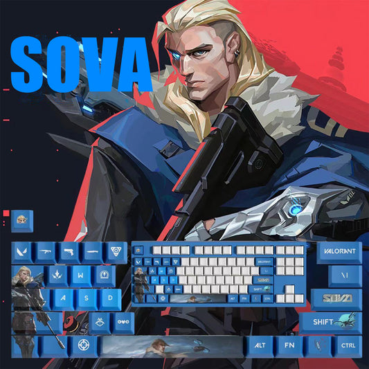 VaLorant Themed Keycaps SOVA Agent Custom Keycap Keyboard Set 29 Keys