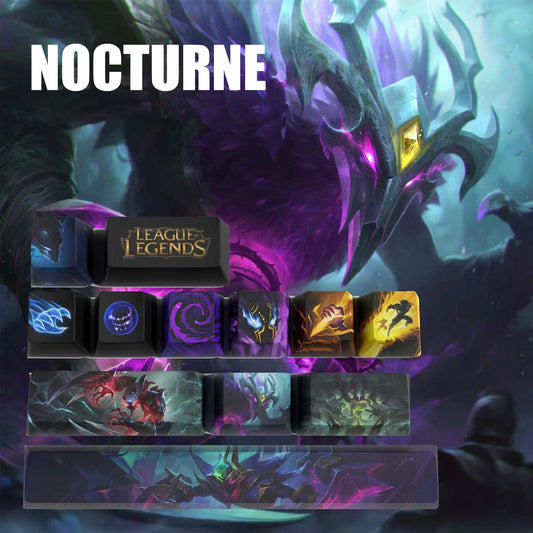 League of Legends Keycaps NOCTURNE 12 kecaps set