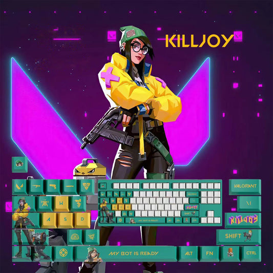 VaLorant Themed Keycaps KILLJOY Agent Custom Keycap Keyboard Set 29 Keys