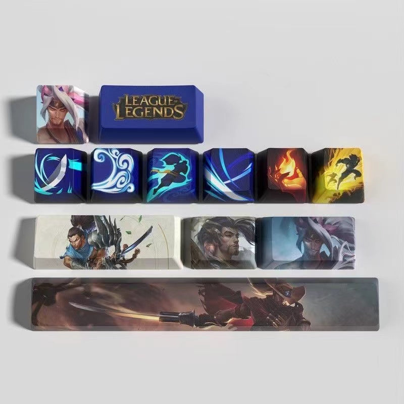 League of Legends Keycaps Yasuo 12 keycaps set
