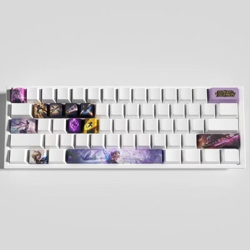 League of Legends keycaps Fiora character 12 keycaps set