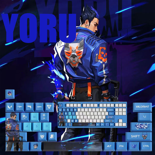 VaLorant Themed Keycaps YORU Agent Custom Keycap Keyboard Set 29 Keys