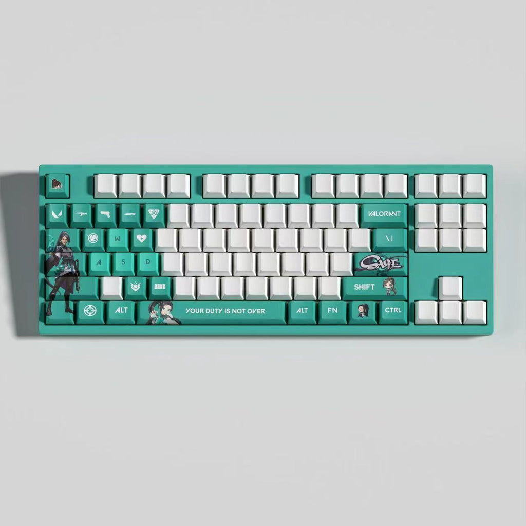 VaLorant Themed Keycaps SAGE Agent Custom Keycap Keyboard Set 29 Keys