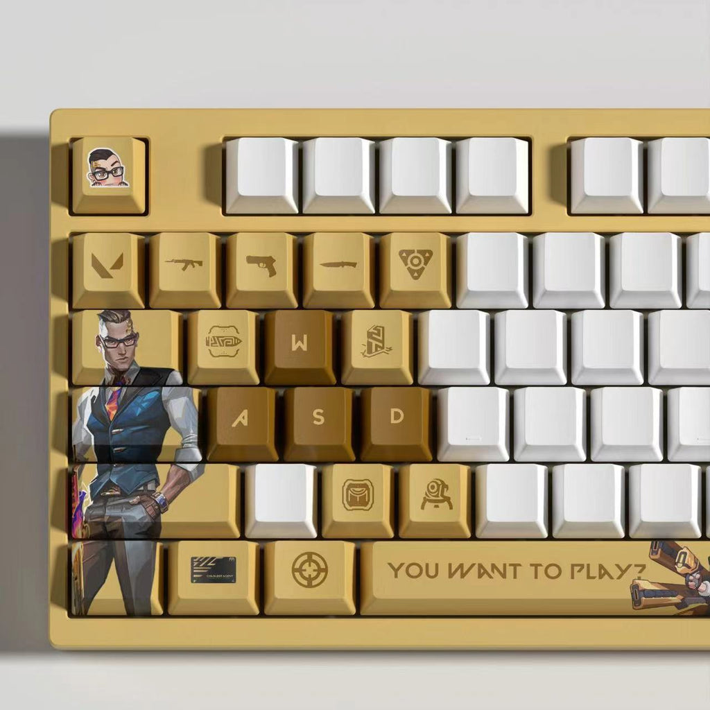 VaLorant Themed Keycaps CHAMBER Agent Custom Keycap Keyboard Set 29 Keys