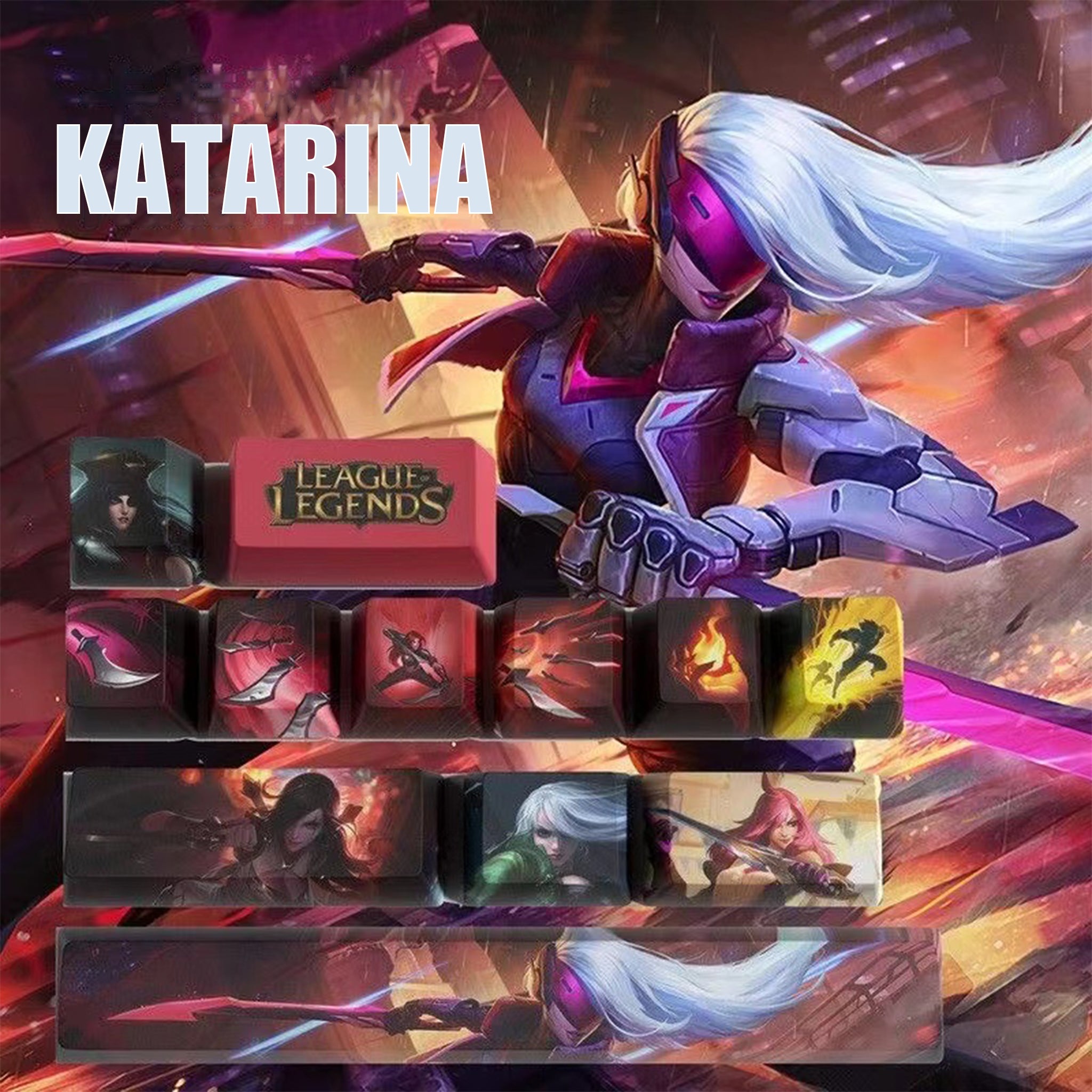 League of Legends Keycaps KATARINA 12 keycaps set