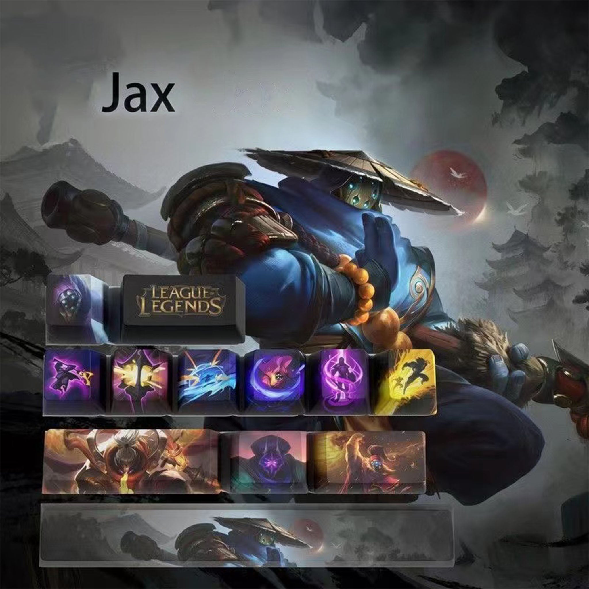 League of Legends keycaps JAX 12 kecaps set