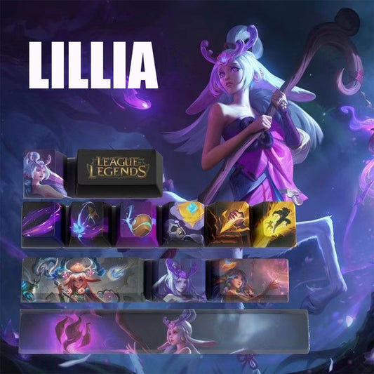 League of Legends Keycaps LILLIA 12 keycaps set