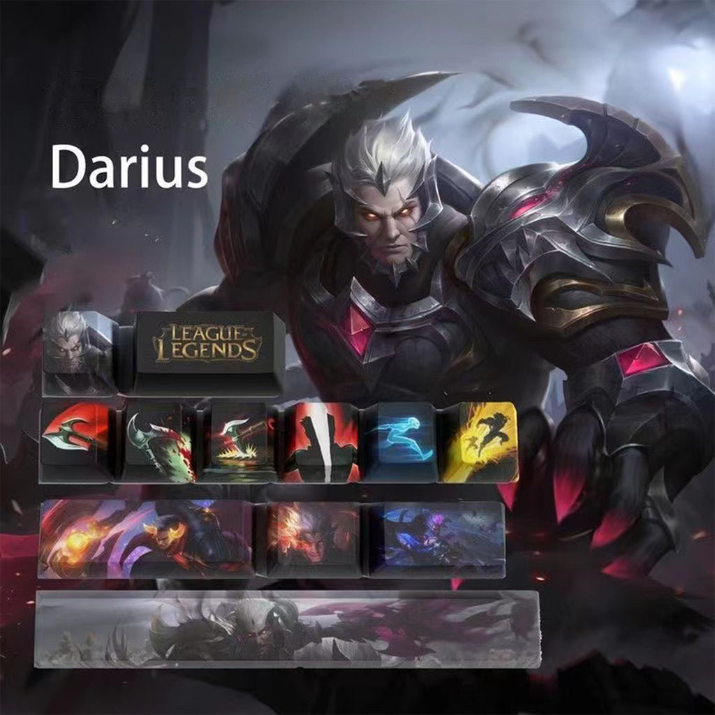League of Legends Keycaps Darius 12 Keycaps Set