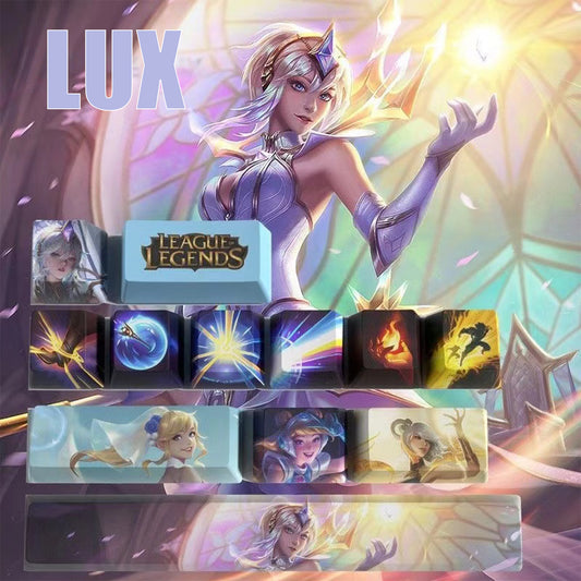 League of Legends Keycaps LUX 12 keycaps set