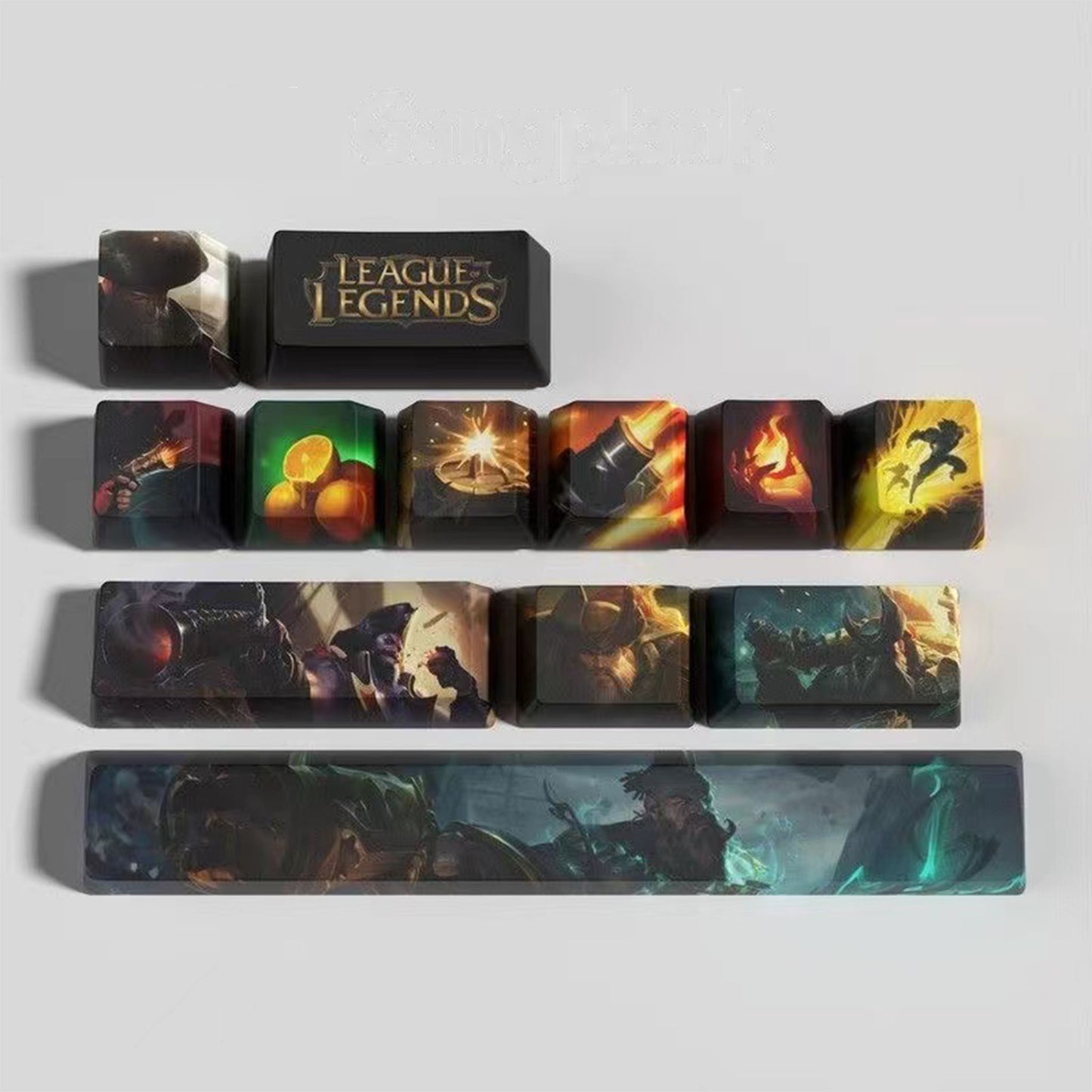 League of Legends keycaps Gangplank 12 keycaps set