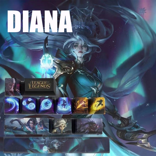 League of Legends Keycaps DIANA 12 keycaps set