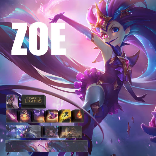 League of Legends Keycaps ZOE 12 kecaps set