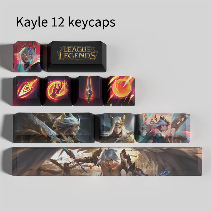 League of Legends Keycaps Kayle 12 keycaps set