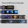 League of Legends Keycaps Nunu & Willump 12 keycaps set