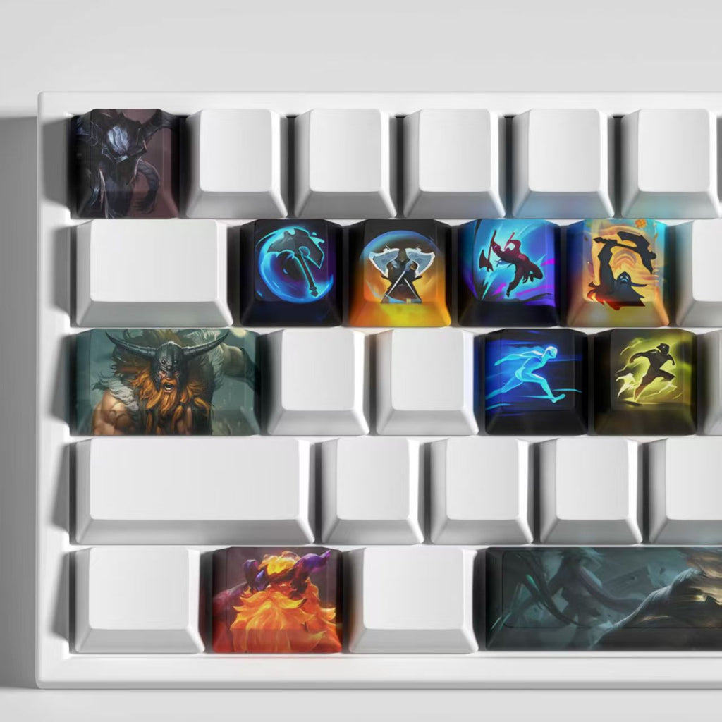 League of Legends Keycaps Olaf 12 keycaps set