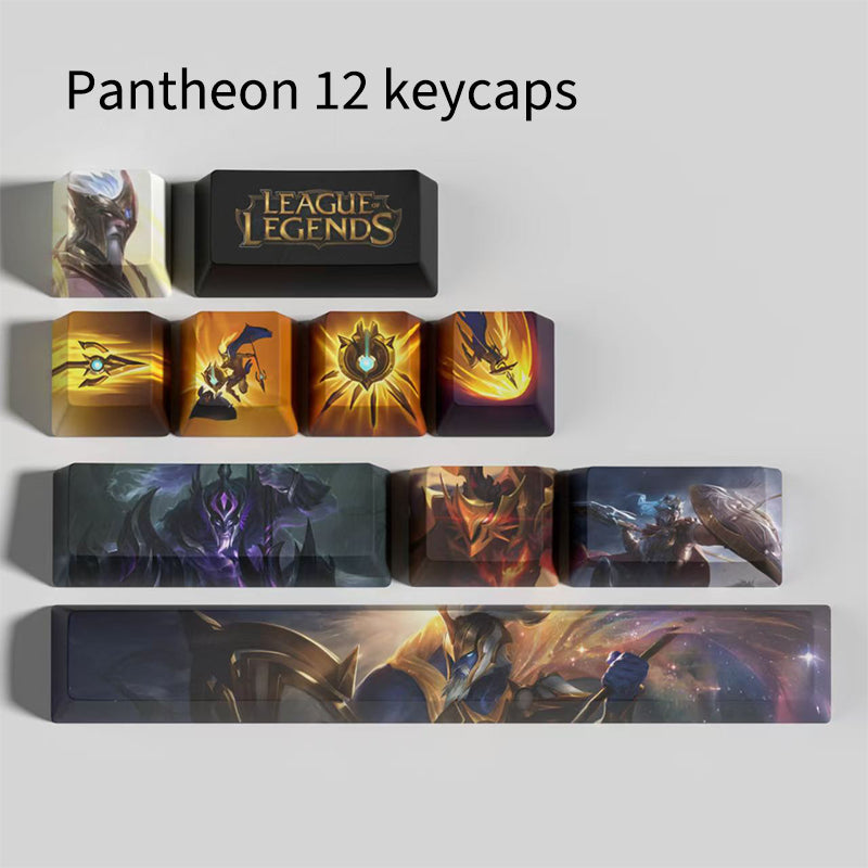 League of Legends Keycaps Pantheon 12 keycaps set