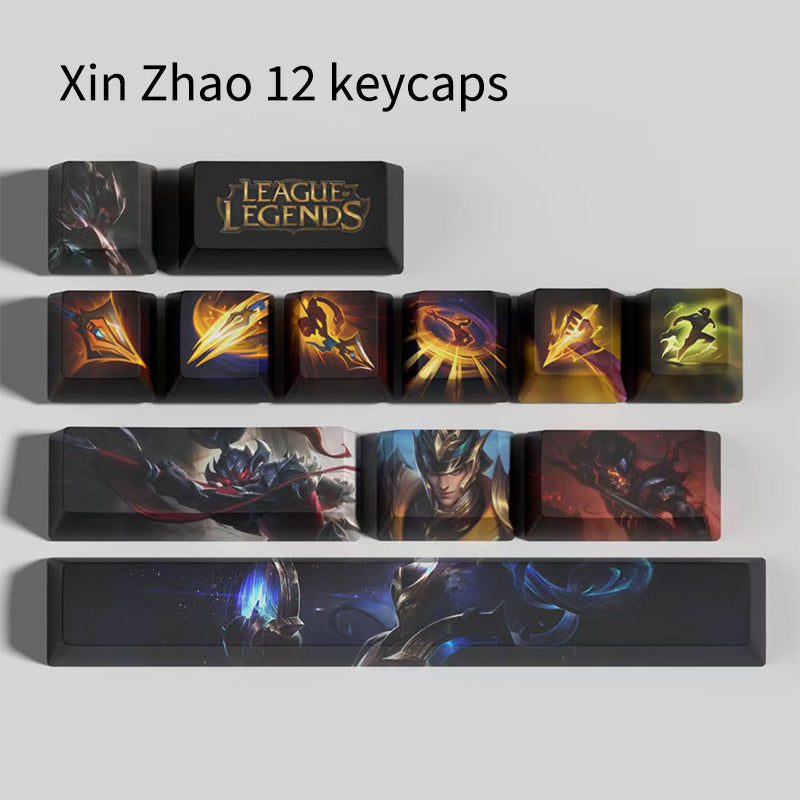 League of Legends Keycaps Xin Zhao 12 keycaps set