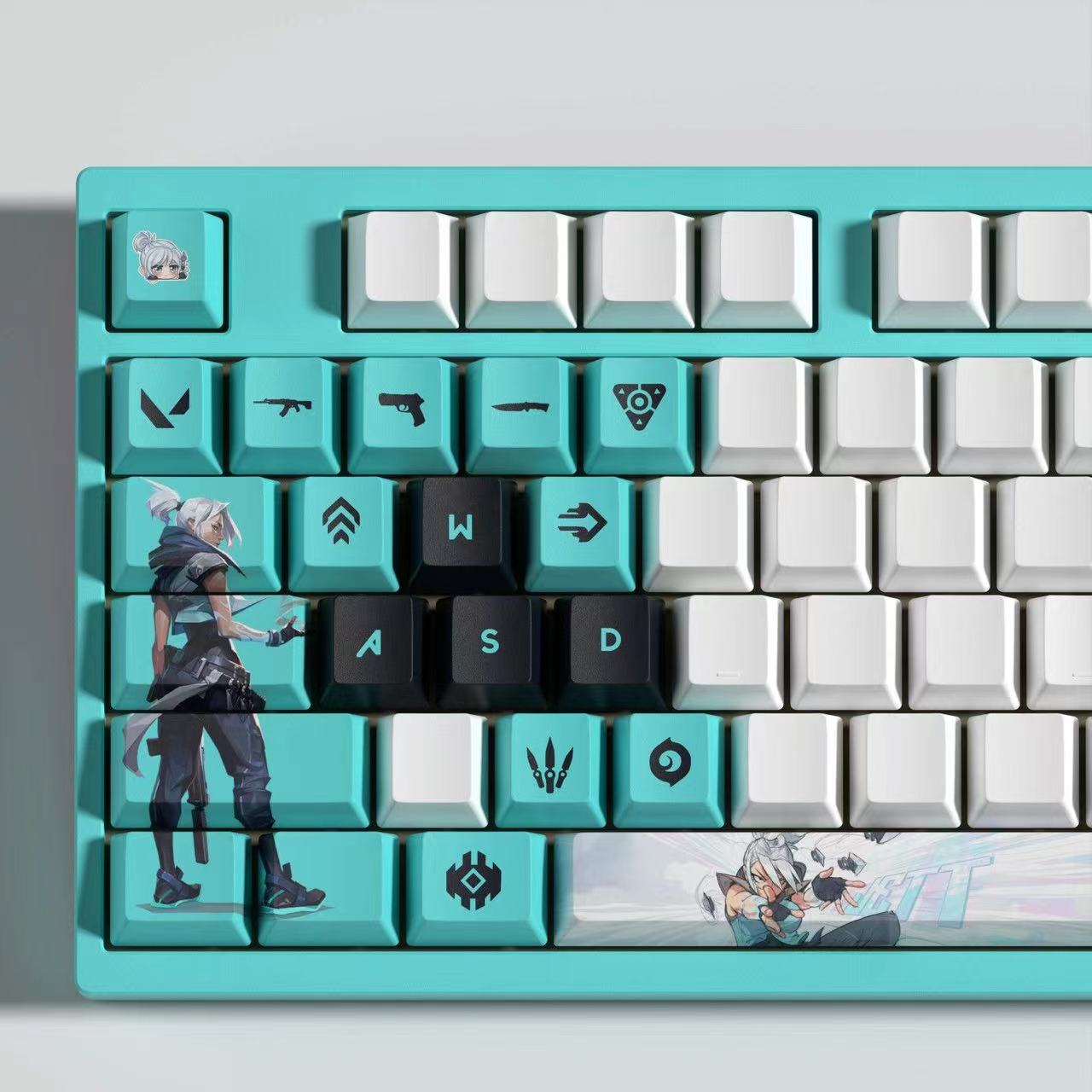 VaLorant Themed Keycaps JETT Agent Custom Keycap Keyboard Set 29 Keys