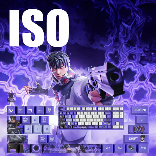 VaLorant Themed Keycaps ISO Agent Custom Keycap Keyboard Set 29 Keys