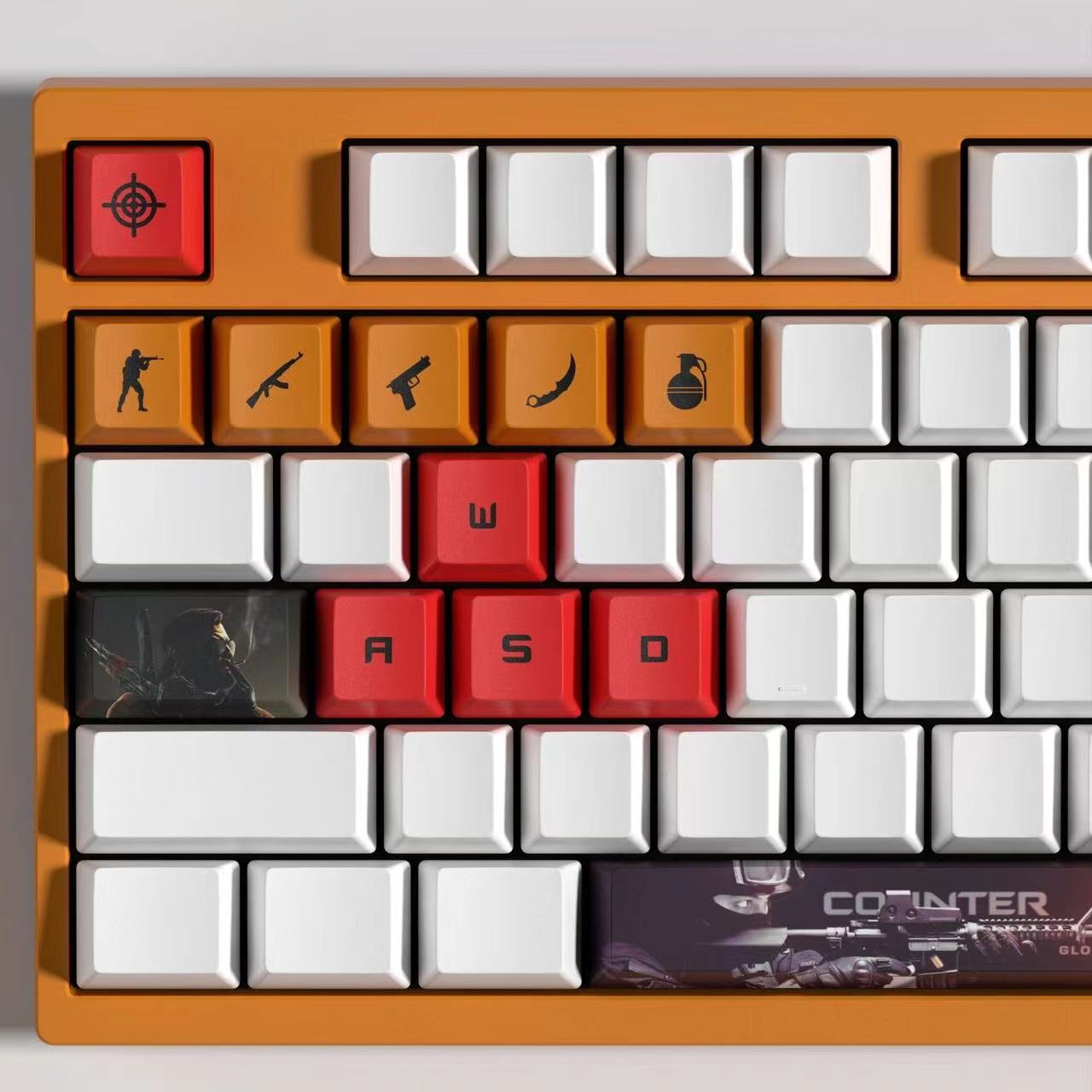 Counter-Strike Themed Keyboard Keycaps 14/29 keys CSGO CS2 Gaming Theme Keycap set OME height keycap