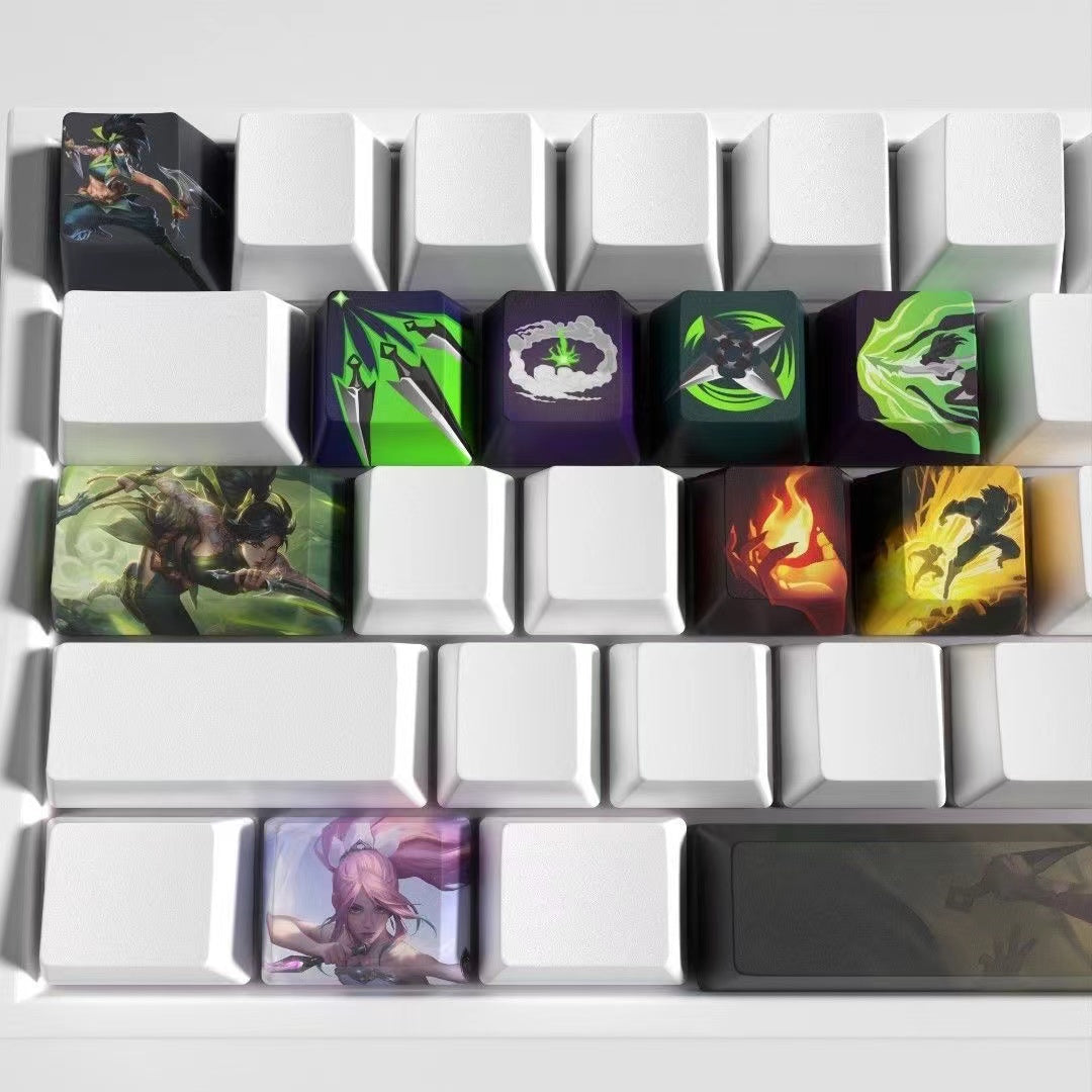 League of Legends keycaps Akali 12 keycaps set