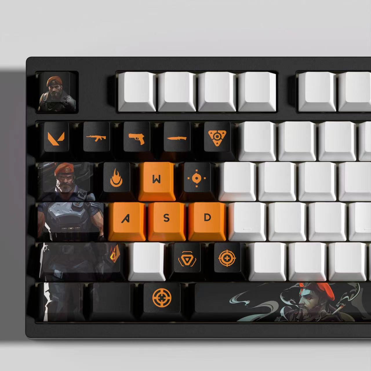 VaLorant Themed Keycaps BRIMSTONE Agent Custom Keycap Keyboard Set 29 Keys