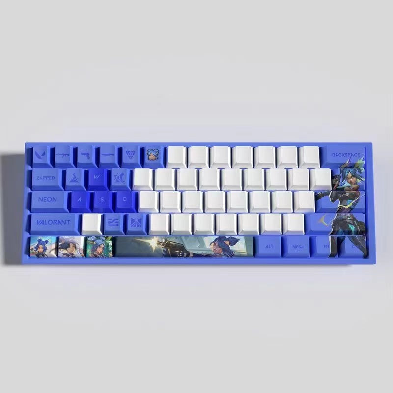 VaLorant Themed Keycaps NEON Agent Custom Keycap Keyboard Set 29 Keys