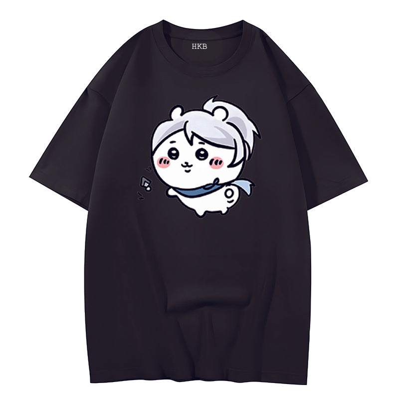 Valorant X Chiikawa theme Ovesize T-shirts valorant meme shirt（2）