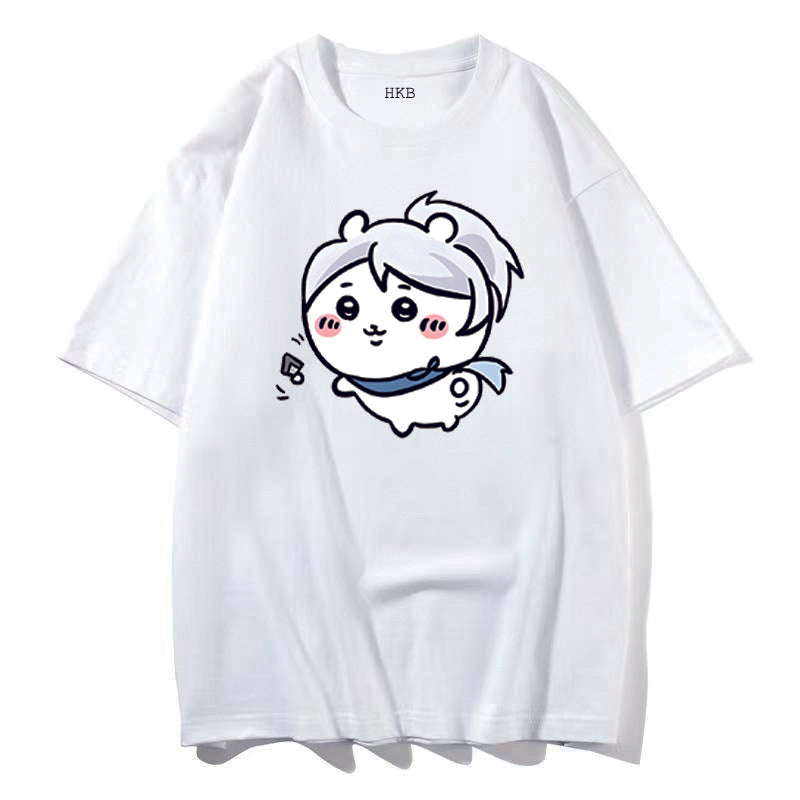 Valorant X Chiikawa theme Ovesize T-shirts valorant meme shirt（2）