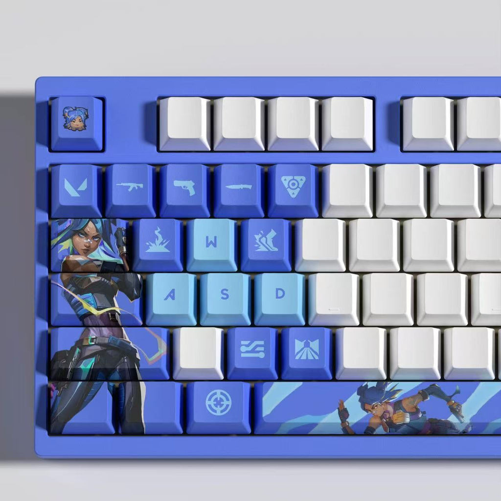 VaLorant Themed Keycaps NEON Agent Custom Keycap Keyboard Set 29 Keys