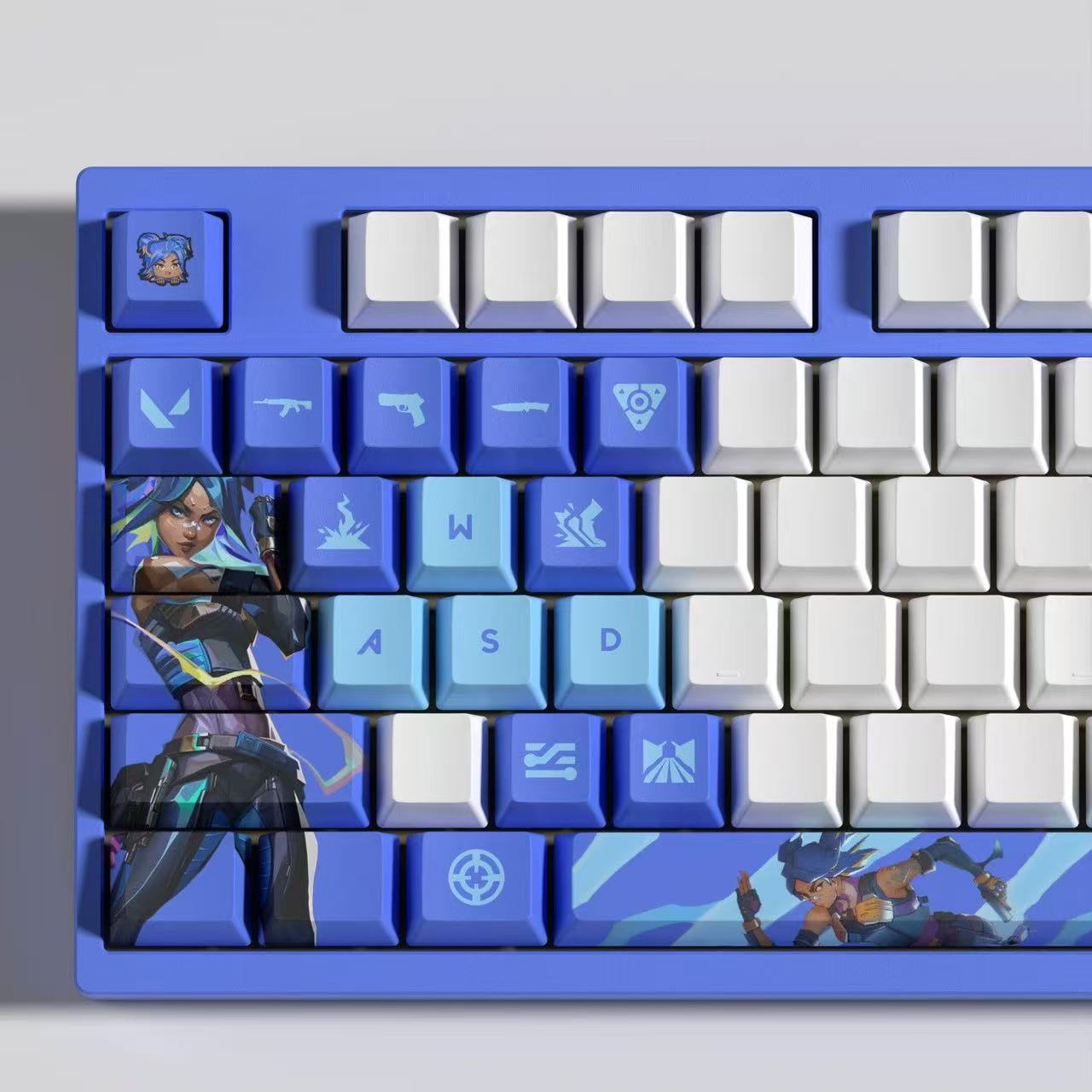 VaLorant Themed Keycaps NEON Agent Custom Keycap Keyboard Set 29 Keys