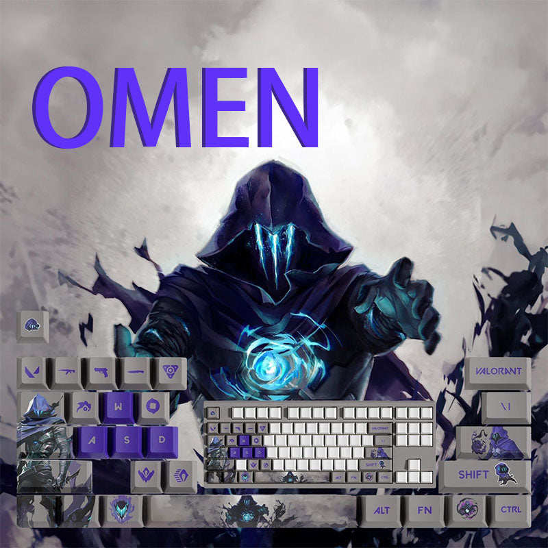 VaLorant Themed Keycaps OMEN Agent Custom Keycap Keyboard Set 29 Keys