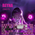 VaLorant Themed Keycaps REYNA Agent Custom Keycap Keyboard Set 29 Keys
