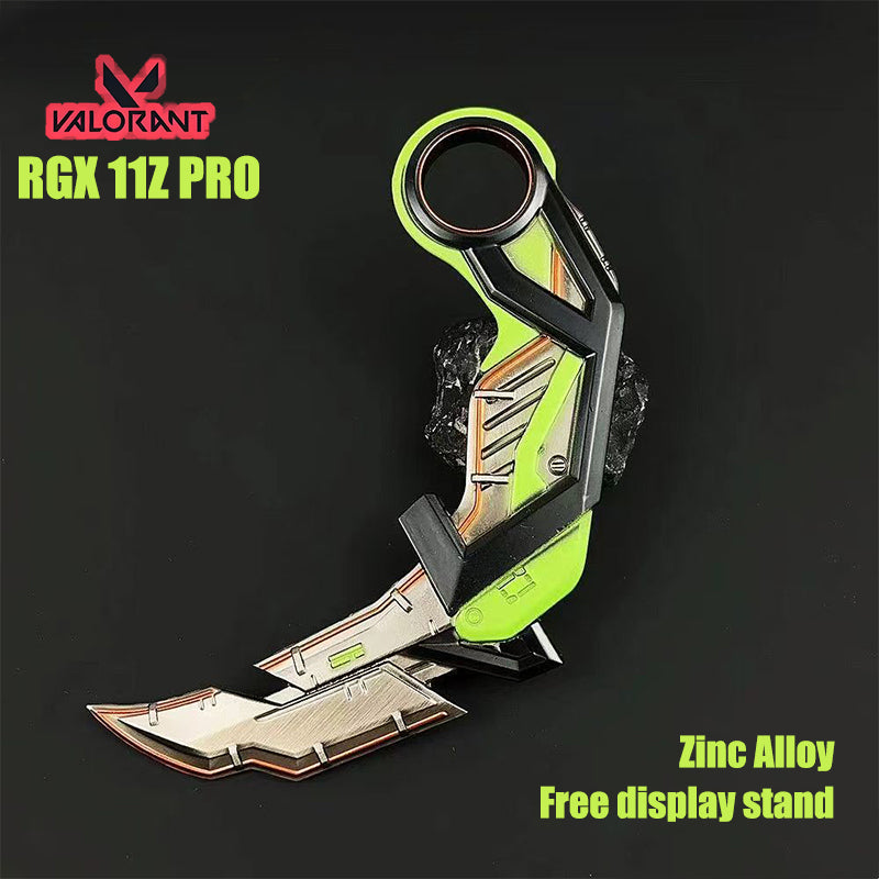 Valorant RGX 11Z Pro Karambit Weapon model Green Melee Skins