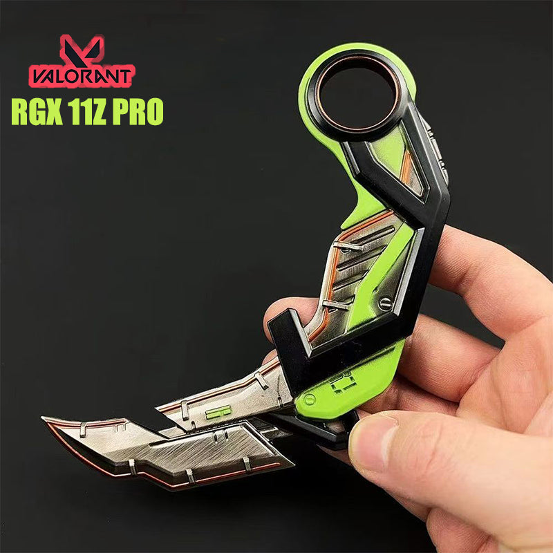 Valorant RGX 11Z Pro Karambit Weapon model Green Melee Skins