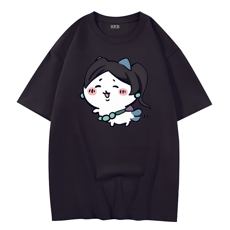 Valorant X Chiikawa theme Ovesize T-shirts valorant meme shirt（2）