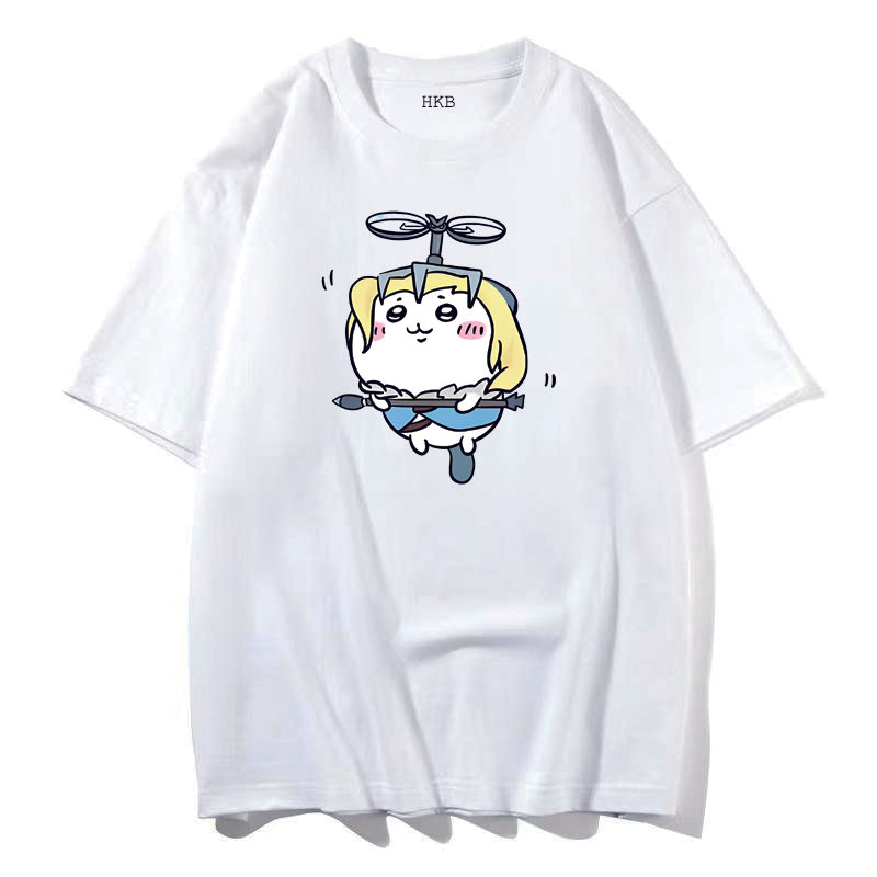 Valorant X Chiikawa theme Ovesize T-shirts valorant meme shirt（2）