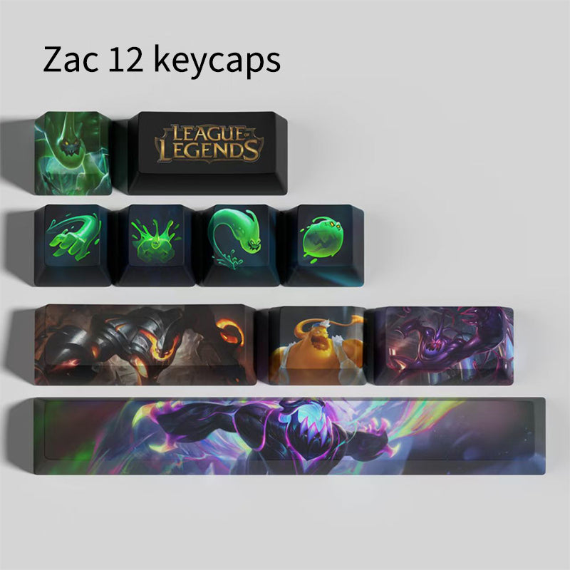 League of Legends Keycaps ZAC 12 keycaps set